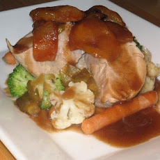 Pork Fillet With Apple and Leek
