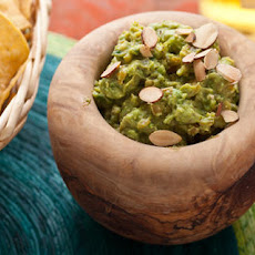 Toasted Almond Guacamole with Apricots Recipe