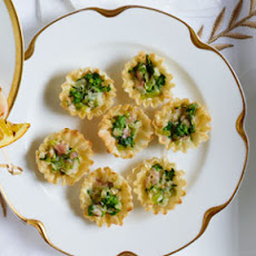 Leek and Broccoli Tartlets with Pancetta