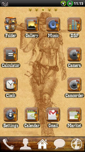 Wild West GO Launcher EX Theme