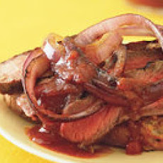 Grilled Rib-Eye Steaks with Cola Steak Sauce