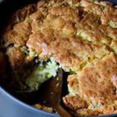 Leek and Shiitake Spoonbread
