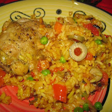 Spanish Chicken With Rice and Olives