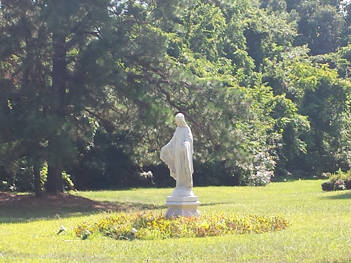 Mary Statue Outside Church