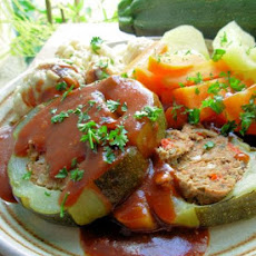Harvest Festival - English Baked Stuffed Autumn Marrow/Zucchini
