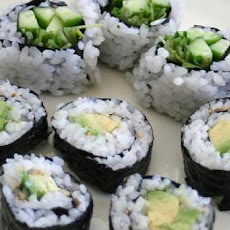 Cucumber and Avocado Sushi