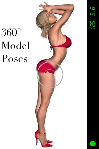 360° Model Poses: Pin-up Girl