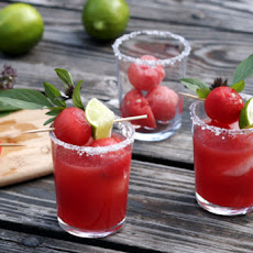 Thai Basil Watermelon Margaritas