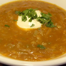 Curried Carrot and Split Pea Soup