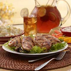Grilled Italian Chicken Over Greens