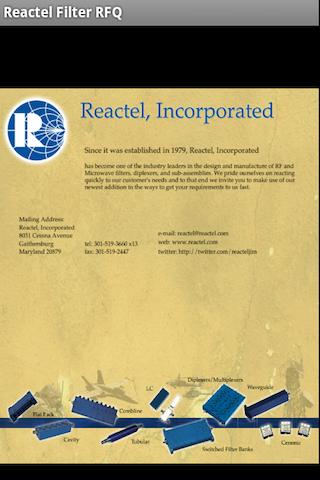 Reactel Filter RFQ