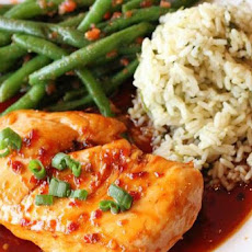 Chicken Breasts with Scallions, Shiitake Mushrooms, and Tomatoes
