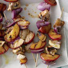 Chicken, Plum and Red Onion Kebabs