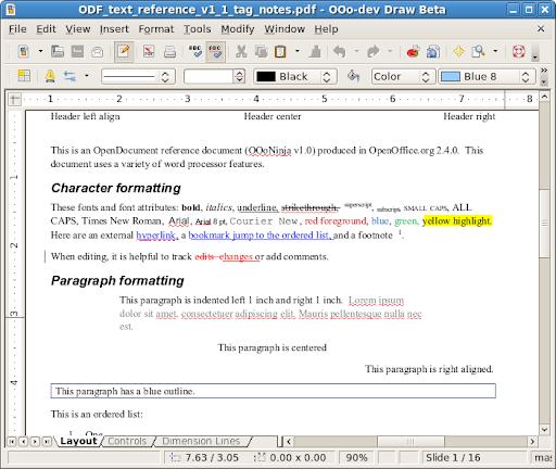 openoffice 3.4 screenshots. Screenshot of