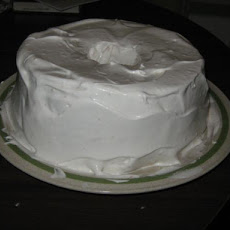 Chocolate Angel Food Cake With Marshmallow Frosting