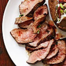 Pan-Seared Sirloin Tips with Goat Cheese Potatoes