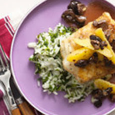 Cumin-Dusted Cod with Arroz Verde
