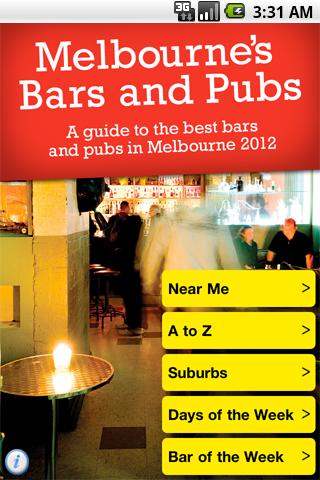 Melbourne Bars and Pubs 2012