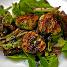 Dinner Tonight: Grilled Scallops with Mint Pesto and Balsamic Syrup