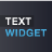 Text widget mobile app icon