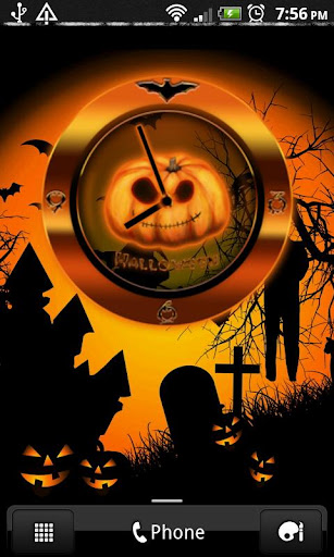 Halloween Clock Widget