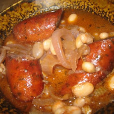 Hearty Sausage, Bean and Red Wine Casserole