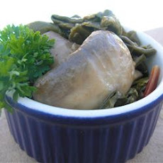 Savory Swiss Chard with Portobellos