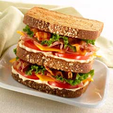 Honey Ham & Cheddar Triple Decker