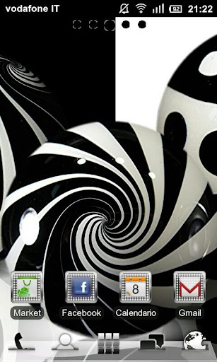 Black White GO Launcher EX The