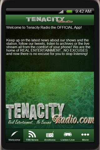Tenacity Radio To Go App