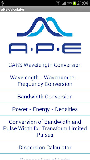 APE Optics Calculator