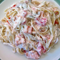 Northwest Creamy Smoked Salmon Fettuccine Alfredo