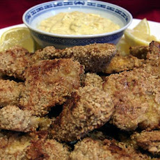 Cashew Chicken Fingers With Curry Mayonnaise