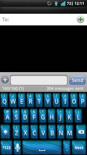 Pretty Blue Keyboard Skin