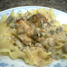 Creamy Mushrooms and Chicken