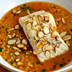 Dinner Tonight: Fish with Saffron-Tomato Cous Cous