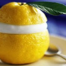 Creamy Lemon Freeze in Lemon Shells