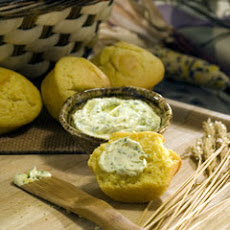 Cowboy Corn Muffins With Cilantro Spread