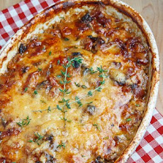 Pancetta and Porcini Potato Gratin