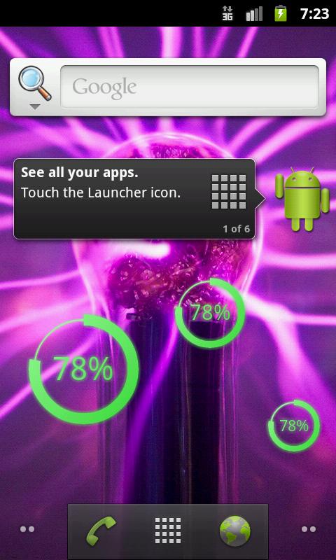 Android application Battery level PRO screenshort