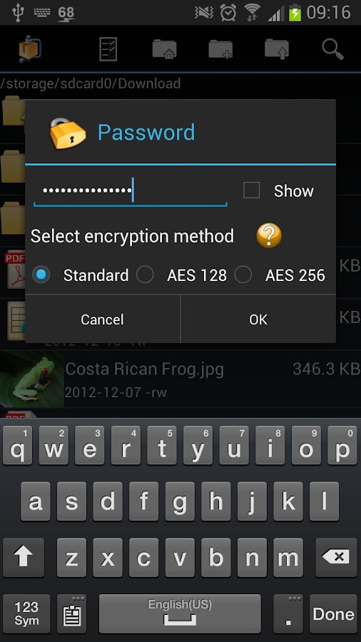    AndroZip™ PRO File Manager- screenshot  