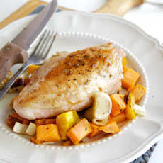 Maple Seared Chicken with Roasted Vegetables