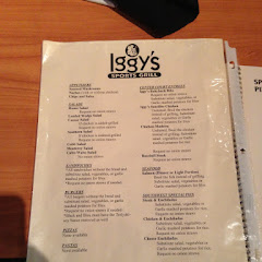 Gluten free menu.