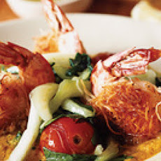 Coconut-Crusted Shrimp with Peanut Butter Curry Sauce