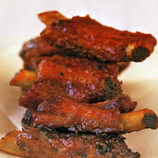 Molasses-Glazed Cocktail Ribs