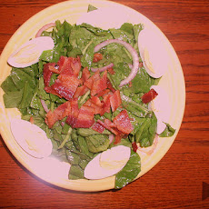 Spinach Salad With Bacon and Cashews