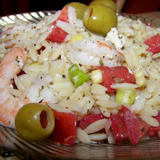 Shrimp With Orzo, Olives and Feta