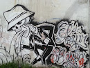 Graffiti: Esqueleto De Smoking Vomitando