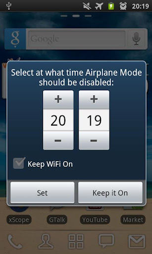 Airplane Mode: TIMED