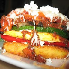 Italian Summer Squash Polenta Bake